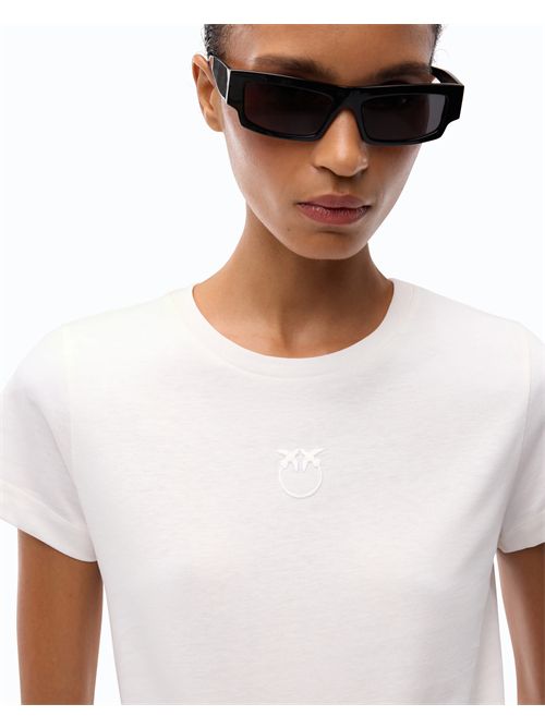 T-shirt con logo Love Birds PINKO | 100355A3HM/Z05